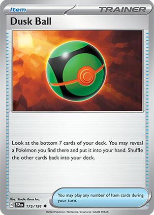 Dusk Ball 175/191 - SV08 Surging Sparks Reverse Holofoil - for just $0.13! 
