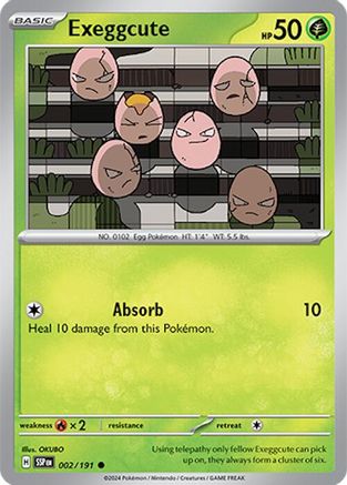 Exeggcute 002/191 - SV08 Surging Sparks - for just $0.05! 