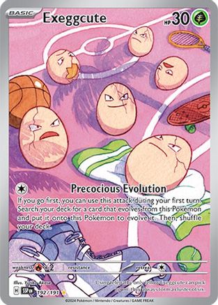 Exeggcute 192/191 - SV08 Surging Sparks Holofoil - for just $2.49! 