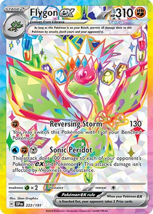 Flygon ex 222/191 - SV08 Surging Sparks Holofoil - for just $1.25! 