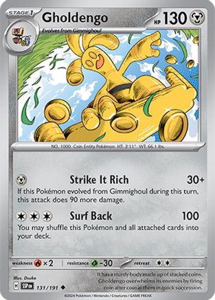 Gholdengo 131/191 - SV08 Surging Sparks - for just $0.03! 