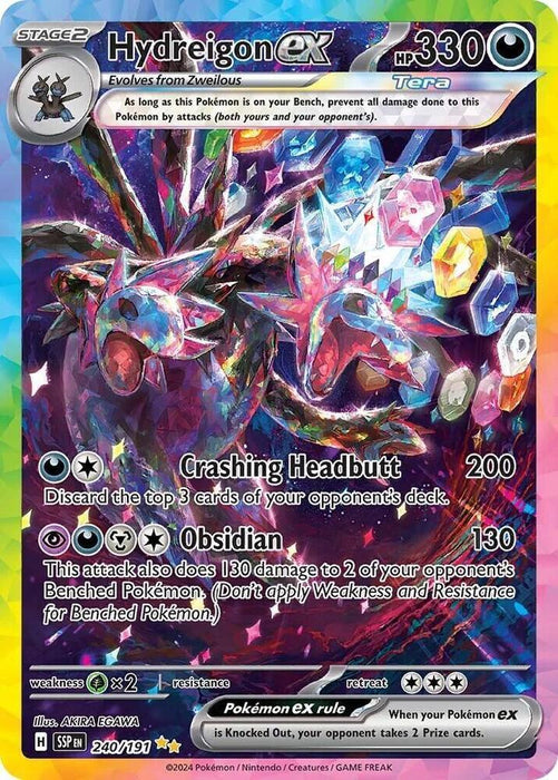 Hydreigon ex (240/191) [Scarlet & Violet: Surging Sparks] - for just $16.80! 