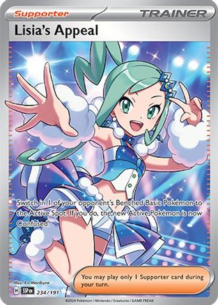 Lisia's Appeal 234/191 - SV08 Surging Sparks Holofoil - for just $1! 