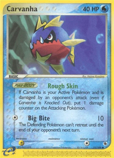 Carvanha (51/109) [EX: Ruby & Sapphire] - for just $0.40! 