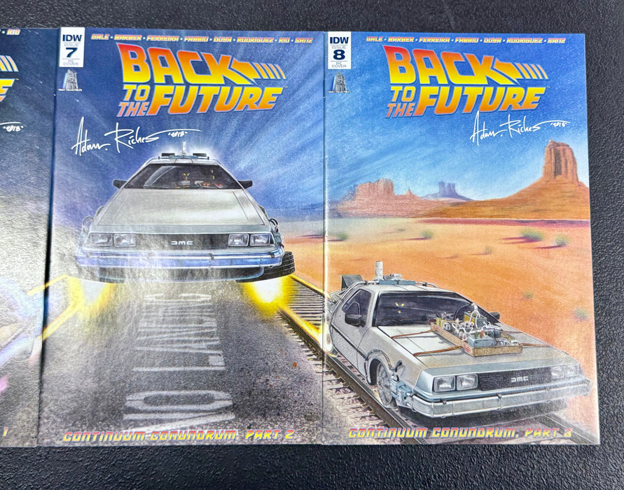 Back To The Future #6 7 8 Signed Adam Riches Vault Collectibles Connecting Exclusive - for just $150! 