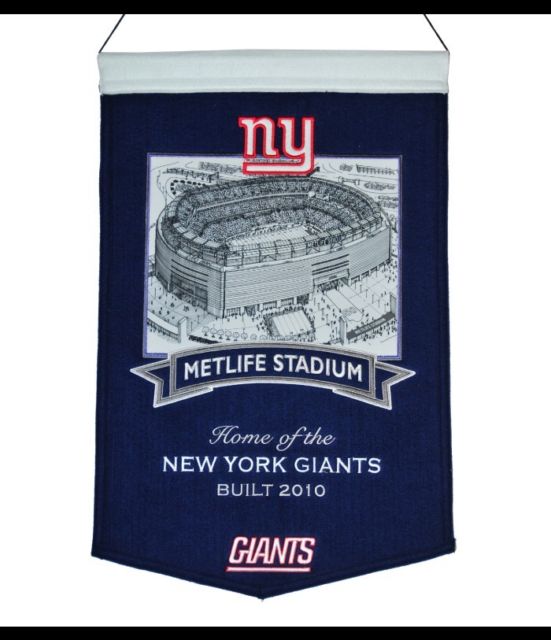New York Giants Met Life Stadium Wool Banner - for just $31.99! 