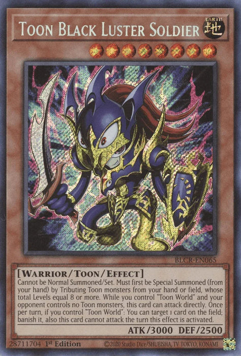 Toon Black Luster Soldier [BLCR-EN065] Secret Rare - for just $6.35! 