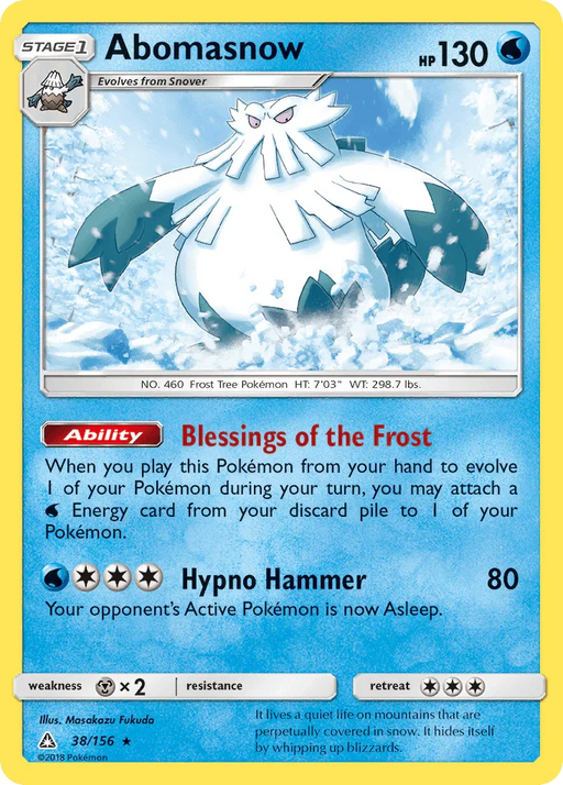 Abomasnow (38/156) [Sun & Moon: Ultra Prism] - for just $0.10! 