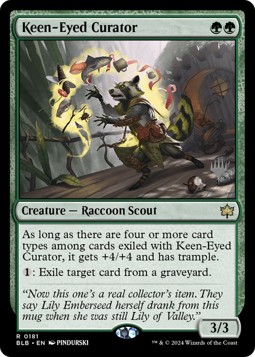 Keen-Eyed Curator (PPBLB-181) - Bloomburrow Promos - for just $0.60! 