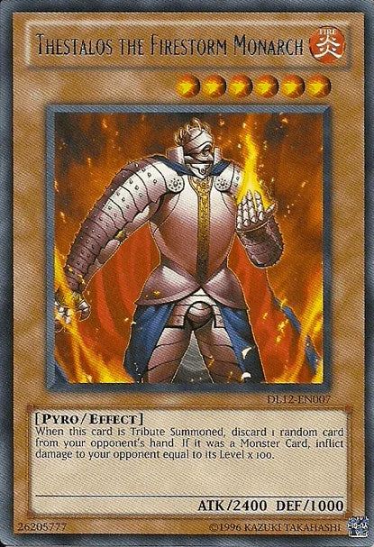 Thestalos the Firestorm Monarch (Blue) [DL12-EN007] Rare - for just $1! 