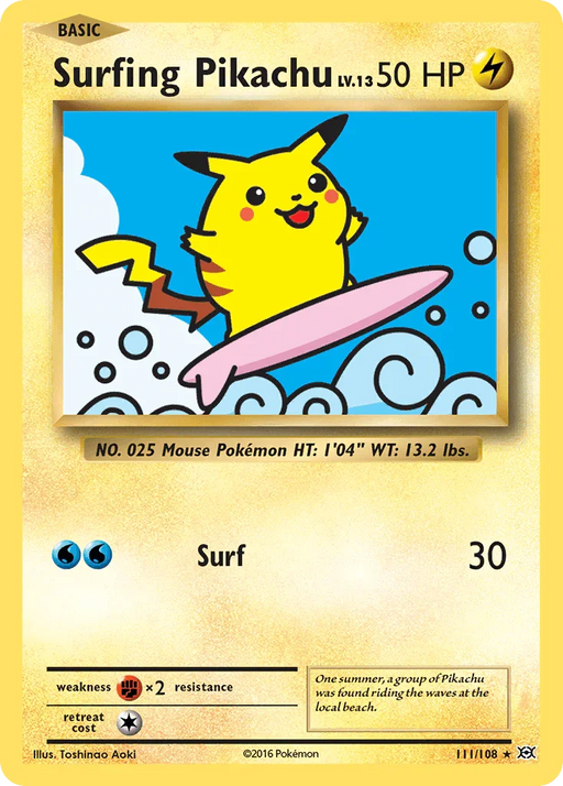 Surfing Pikachu (111/108) [XY: Evolutions] - for just $4.25! 