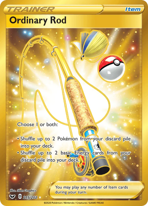 Ordinary Rod (215/202) [Sword & Shield: Base Set] - for just $1.95! 