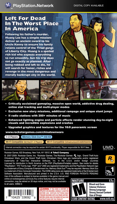 Grand Theft Auto: Chinatown Wars – PlayStation Portable (PSP) - for just $35.99! 