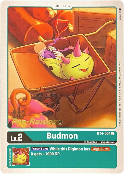 Budmon [BT4-004] [Great Legend Pre-Release Promos] - Just $0.09! Shop now at Retro Gaming of Denver