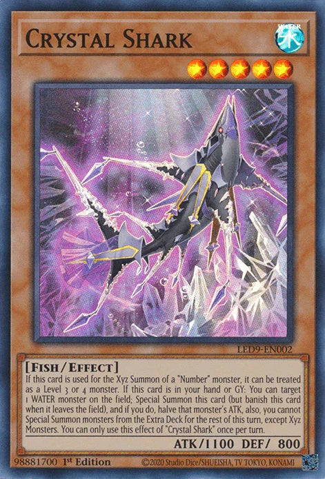 Crystal Shark [LED9-EN002] Super Rare - for just $0.10! 