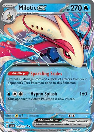 Milotic ex 42 - SV08 Surging Sparks Holofoil - Just $0.38! Shop now at Retro Gaming of Denver