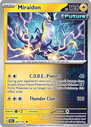 Miraidon 069/191 - SV08 Surging Sparks - for just $0.05! 