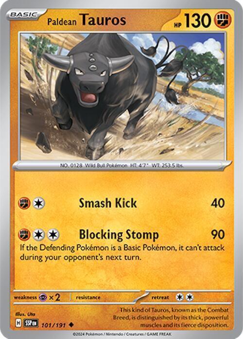 Paldean Tauros (101/191) [Scarlet & Violet: Surging Sparks] - for just $0.10! 