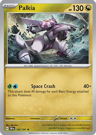 Palkia 136/191 - SV08 Surging Sparks Reverse Holofoil - for just $0.09! 