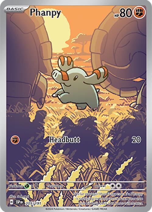Phanpy (205/191) [Scarlet & Violet: Surging Sparks] - for just $3.45! 