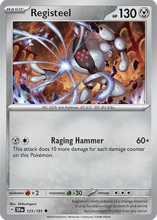 Registeel 125/191 - SV08 Surging Sparks - for just $0.03! 