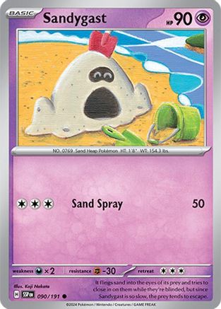 Sandygast 090/191 - SV08 Surging Sparks Reverse Holofoil - for just $0.08! 
