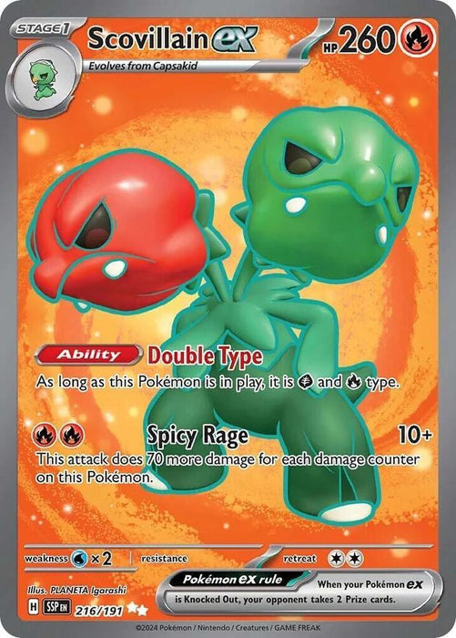 Scovillain ex (216/191) [Scarlet & Violet: Surging Sparks] - for just $0.45! 