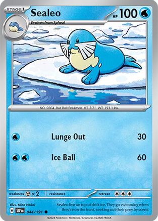 Sealeo 044/191 - SV08 Surging Sparks Reverse Holofoil - for just $0.08! 