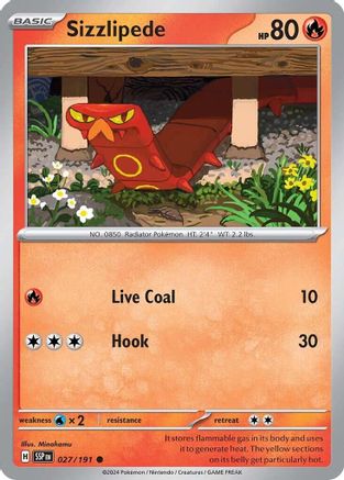 Sizzlipede 027/191 - SV08 Surging Sparks - for just $0.03! 