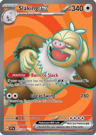 Slaking ex 227/191 - SV08 Surging Sparks Holofoil - for just $0.53! 