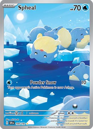 Spheal 199 - SV08 Surging Sparks Holofoil - Just $5.80! Shop now at Retro Gaming of Denver