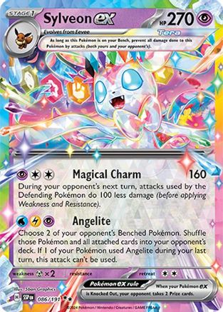 Sylveon ex 086/191 - SV08 Surging Sparks Holofoil - for just $1.91! 