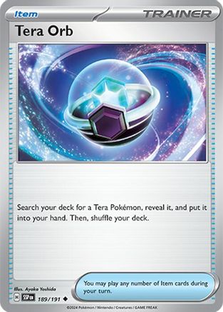 Tera Orb 189/191 - SV08 Surging Sparks - for just $0.05! 