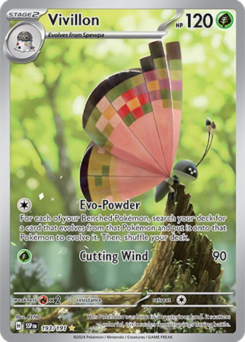 Vivillon (193/191) [Scarlet & Violet: Surging Sparks] - for just $1.90! 
