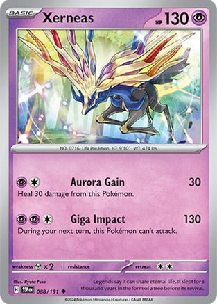 Xerneas 088/191 - SV08 Surging Sparks Reverse Holofoil - for just $0.10! 
