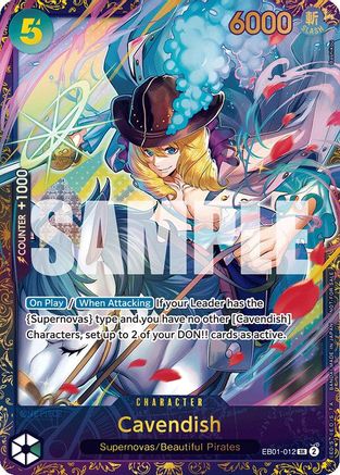 Cavendish (Treasure Cup 2024) (EB01-012) - One Piece Promotion Cards Foil - for just $925! 