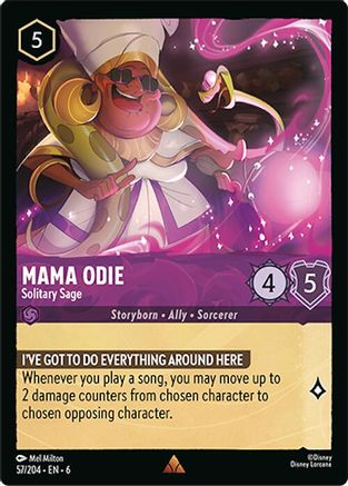 Mama Odie - Solitary Sage (57/204) - Azurite Sea Cold Foil - for just $0.11! 