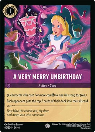 A Very Merry Unbirthday (60/204) - Azurite Sea Cold Foil - Just $0.10! Shop now at Retro Gaming of Denver