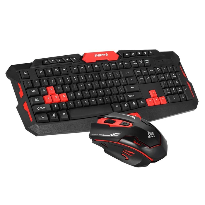 Hk8100 2.4 G Wireless Gaming Keyboard Mouse Combo Ergonomics Waterproof Optical For Pc Laptop Desktop Gamer - for just $51.04! 