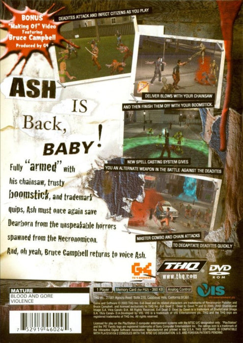 Evil Dead: Fistful of Boomstick – PlayStation 2 (PS2) - for just $0! 