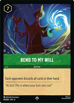Bend to My Will (93/204) - Azurite Sea Cold Foil - for just $0.57! 