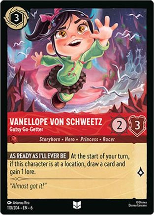 Vanellope von Schweetz - Gutsy Go-Getter (110/204) - Azurite Sea Cold Foil - Just $0.25! Shop now at Retro Gaming of Denver