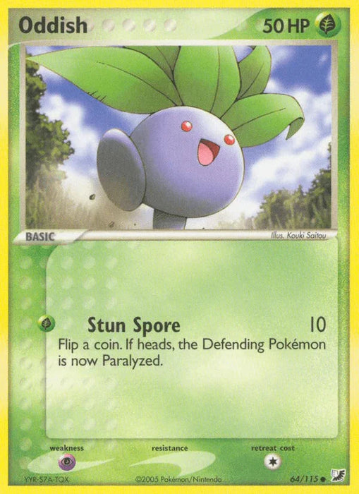 Oddish (64/115) [EX: Unseen Forces] - for just $0.20! 