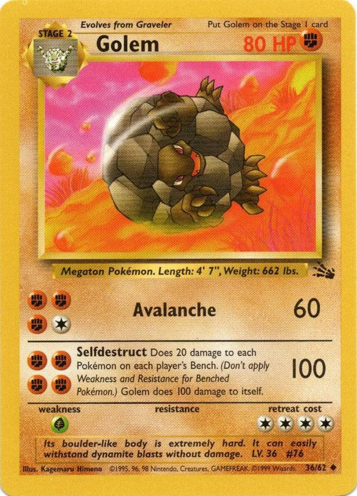 Golem (36/62) [Fossil Unlimited] - for just $0.65! 