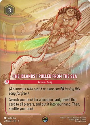 The Islands I Pulled From The Sea (Enchanted) (216/204) - Azurite Sea Holofoil - Just $20.75! Shop now at Retro Gaming of Denver