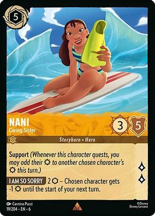 Nani - Caring Sister (19/204) - Azurite Sea Cold Foil - Just $0.25! Shop now at Retro Gaming of Denver