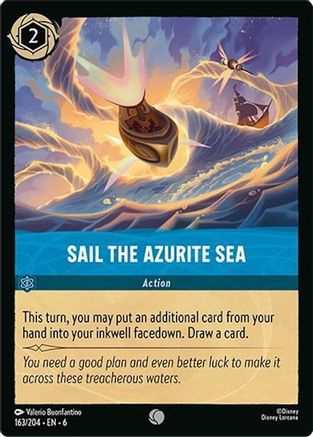 Sail the Azurite Sea (163/204) - Azurite Sea Cold Foil - for just $0.89! 