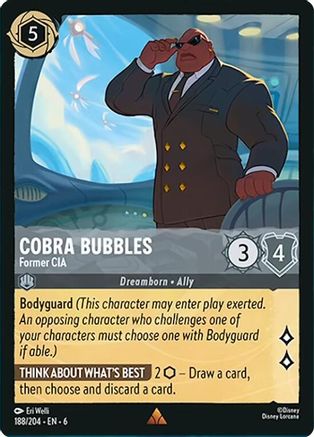 Cobra Bubbles - Former CIA (188/204) - Azurite Sea Cold Foil - Just $0.15! Shop now at Retro Gaming of Denver