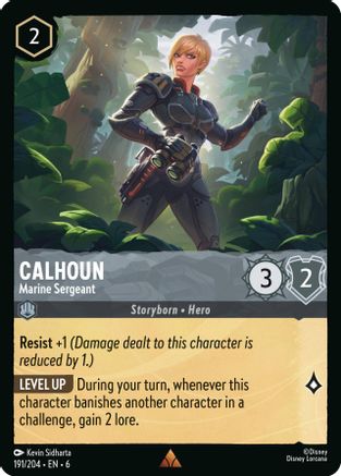 Calhoun - Marine Sergeant (191/204) - Azurite Sea Cold Foil - for just $1.14! 