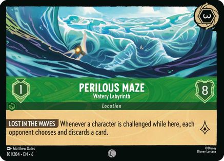 Perilous Maze - Watery Labyrinth (101/204) - Azurite Sea Cold Foil - for just $0.06! 